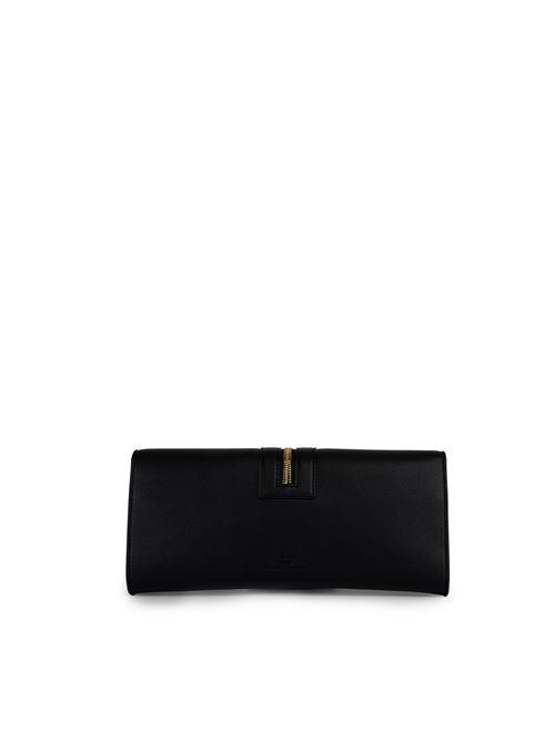 Borsa baguette con zip effetto pelle nero Elisabetta Franchi | BS74A47E2110